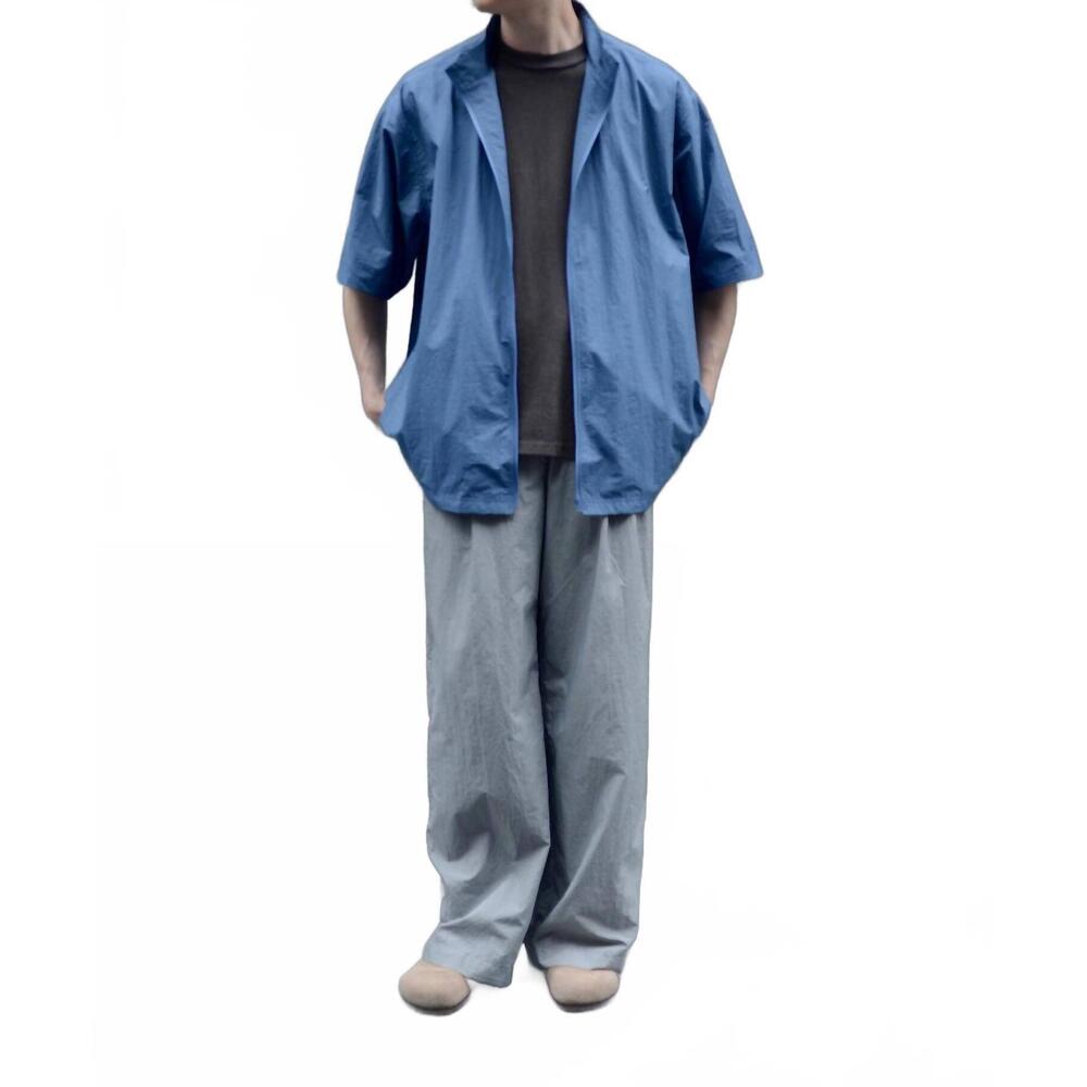 NEW PROPER zipped short sleeve jacket in light blue